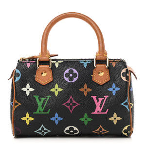 Louis Vuitton Monogram Multicolor Mini Sac Hl Speedy Black
